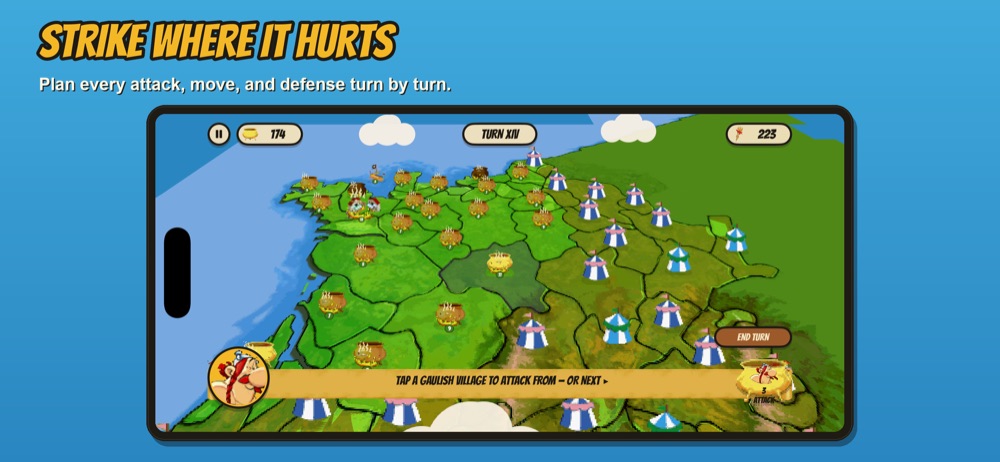 SPQR attack phase screenshot: planning a province assault against Roman camps